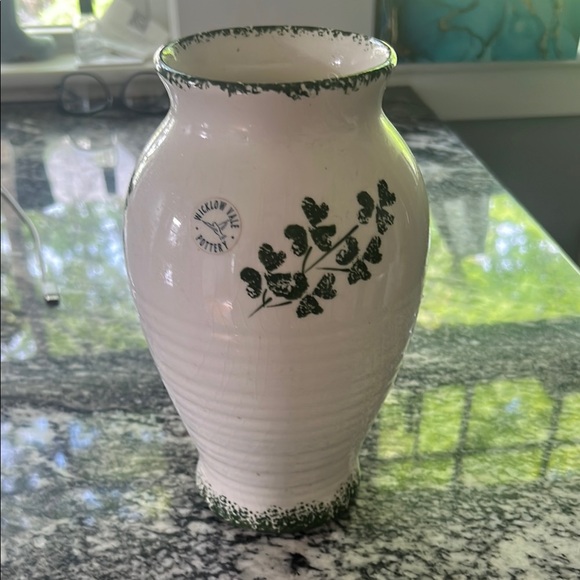 Other - Hand made Pottery Vase with Shamrocks